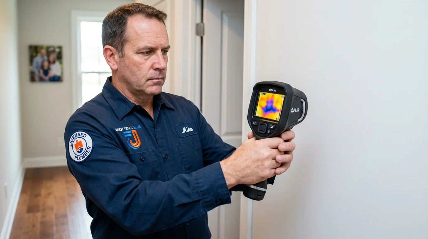 Thermal imaging leak detection by Johns Plumbing LLC in Herculaneum